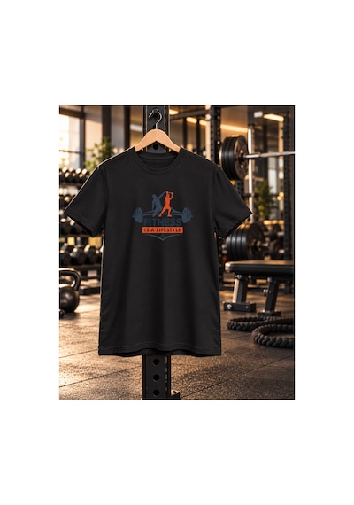 Segungear Fitness Erkek Regular Fit Baskılı Spor Tişört Siyah - 931632947 Siyah