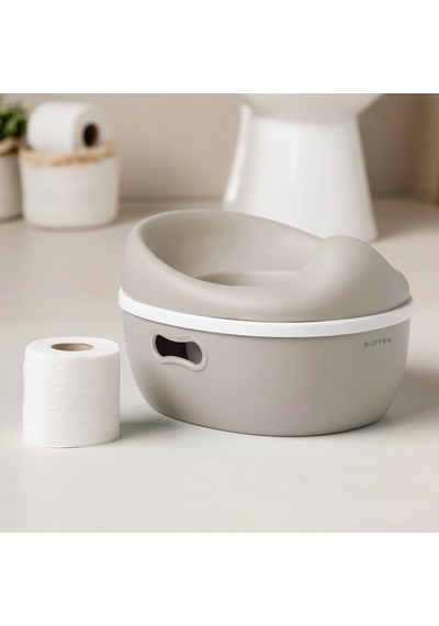 Nattou Potty Care 3 İn 1 Lazımlık Oturak Ve Tuvalet Adaptörü - Bej Bej