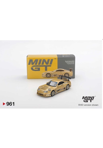 Mini Gt 1/64 Toyota Supra A80 Gt-300 Top Secret Gold