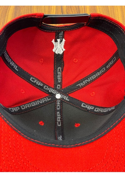 Hamze Ny Yankees New York Nakış Hip Hop Snapback Rapper Şapka Cap Kırmızı