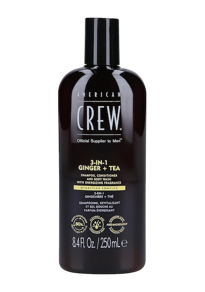 American Crew 3-in-1 Ginger + Tea with Energizing Fragrance Zencefil ve Çay Özlü Erkek Bakım Ürünü 250 ML﻿﻿