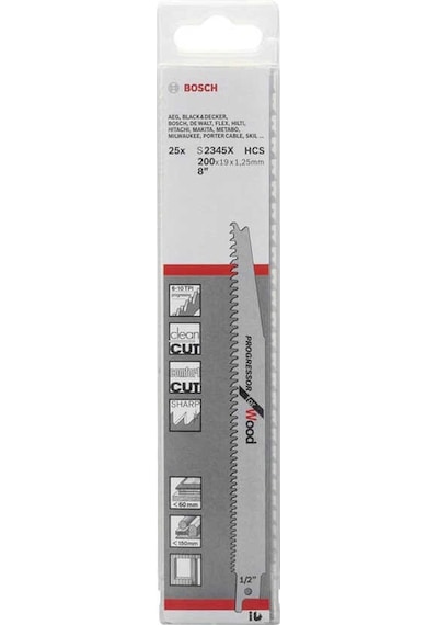 Bosch S 2345 X Progressor For Wood 25'Li Panter Testere Bıçakları - 2608650463