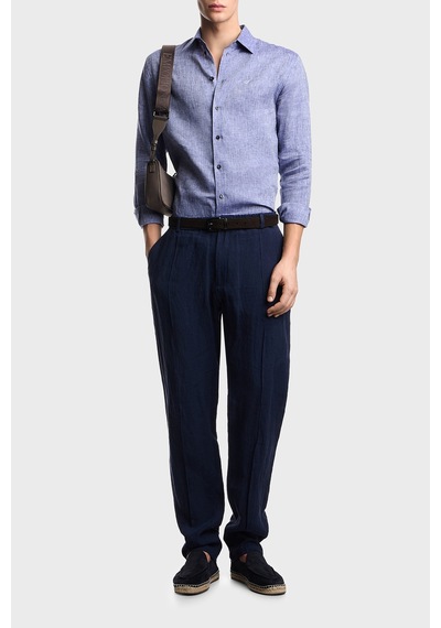 Emporio Armani Erkek Gömlek Em000099 Te10157 Ob003 Mavi MAVİ