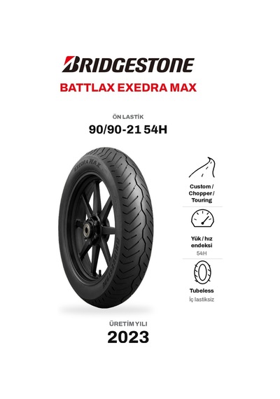 Bridgestone Battlax Exedra Max 90/90-21 54h Ön Motosiklet Lastiği
