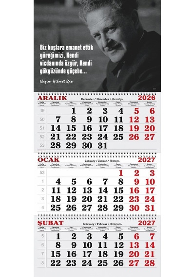 2027 Yılı Gemici Takvimi----nazım Hikmet