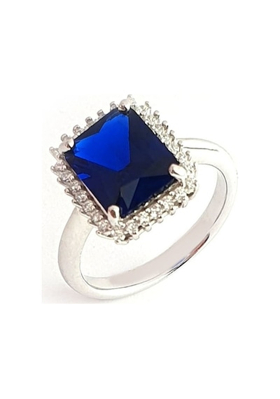Sky Diamond Blue Creative Sapphire 925 Ayar Gümüş Lüks Yüzük 16 (524026549)