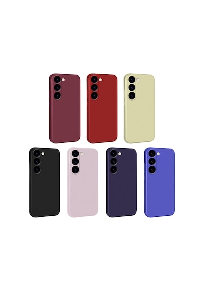 Noktaks - Samsung Galaxy S23 Uyumlu - Kılıf Mat Soft Premier Silikon Kapak - Siyah