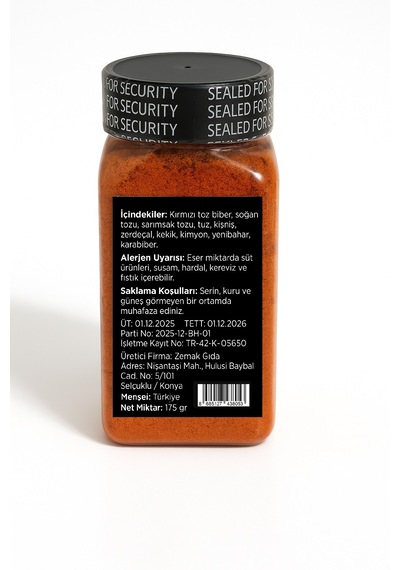 Zemak Acılı Tavuk Baharatı 175 G %100 Glütensiz Mangal & Fırın Için Özel Karışım