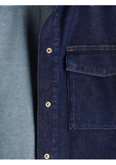 Lcw Vision İndigo Regular Fit Kadın Jean Gömlek