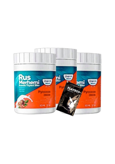 Turquoise 3 Adet Ceviz & Ceviz Sütü Rus Merhemi 50 Ml Tüy Dökücü + 1 Armağan Jel
