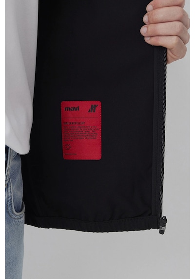 Mavi Erkek Su İtici Kapüşonlu Spandex Ceket M0110894 Siyah