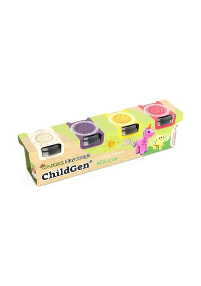 Childgen Doğal Oyun Hamuru Unicorn 4 X 125 G - 3 Adet Tarı