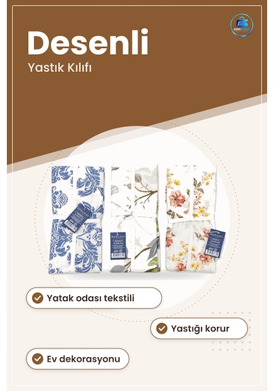 Yastık Kılıfı Desenli Yatak Odası Tekstili Dekoratif Kapak Ev Dek Çok Renkli