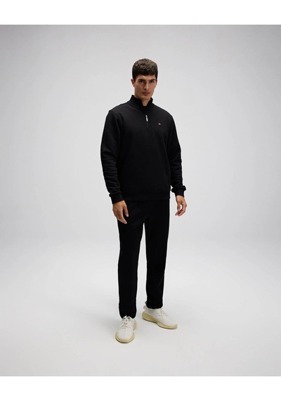 Ellesse Yarım Fermuarlı Siyah Erkek Sweatshirt Em580 Siyah
