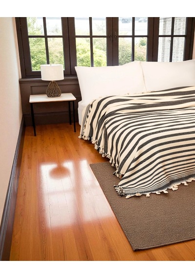 Doğal Pamuk , Yumuşak Çift Kişilik Pike , Çok Amaçlı Örtü , Koltuk Örtüsü 280 X 300 Cm - Zebra Çok Renkli