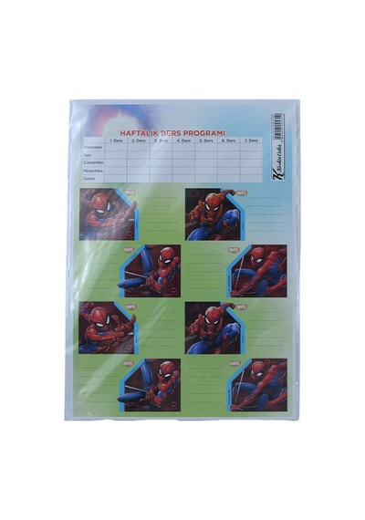 K.color 3 Lü Spiderman Okul Etiketi Diğer