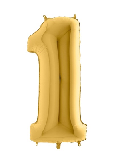 Gold Folyo Balon 1 Rakamı 40 CM
