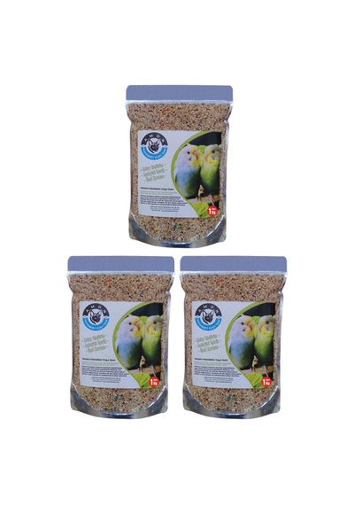 Amon Petshop Granürlü Özel Karışım Muhabbet Kuşu Yemi 3 x 1 KG