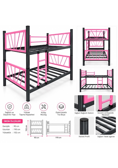 Fly Pembe Ranza 190 x 90