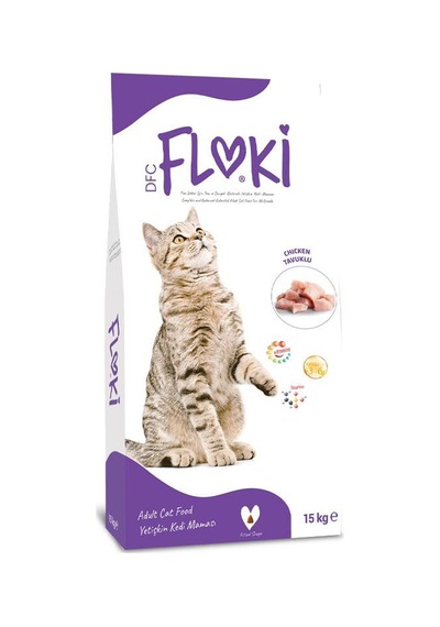 Floki Tavuklu Yetişkin Kedi Maması 15+1 Kg