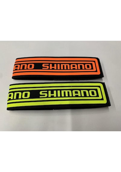 Shimano Reflektörlü Bisiklet Paça Bandı Tutuncu - Fosforlu Sarı Siyah