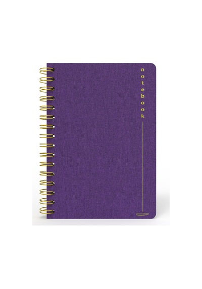 Melimelek Kareli Defter Mor Bez Ciltli - Ceyda Düvenci Mor