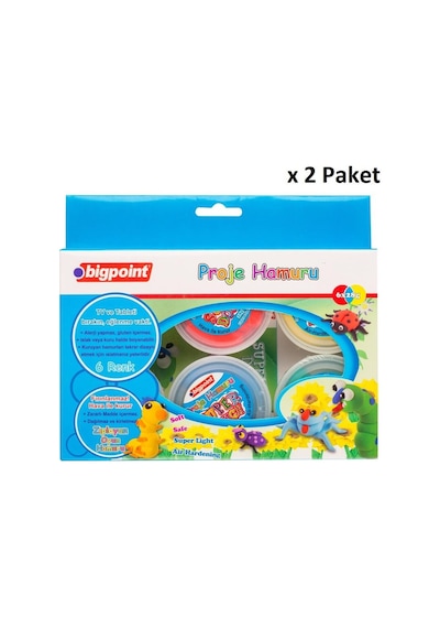 Bigpoint Proje Hamuru 6 Renk X 28 Gram X 2 Paket