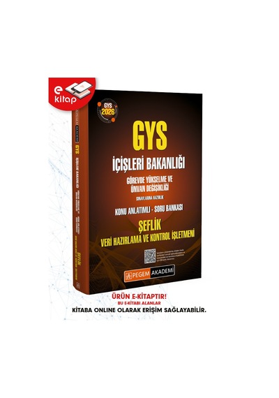 2026 Gys İçişleri Bakanlığı Görevde Yükselme Ve Ünvan Değişikliği Sınavlarına Hazırlık Konu Anlatımlı Soru Bankası Şeflik Veri Hazırlama Ve Kontrol İşletmeni E-kitap