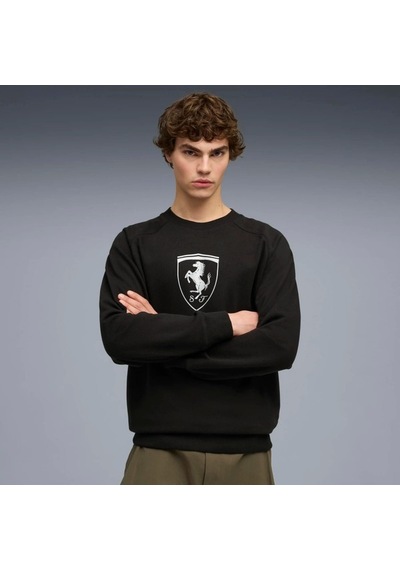 Erkek Puma Ferrari Tonal Shield Cn Siyah Erkek Sweatshirt