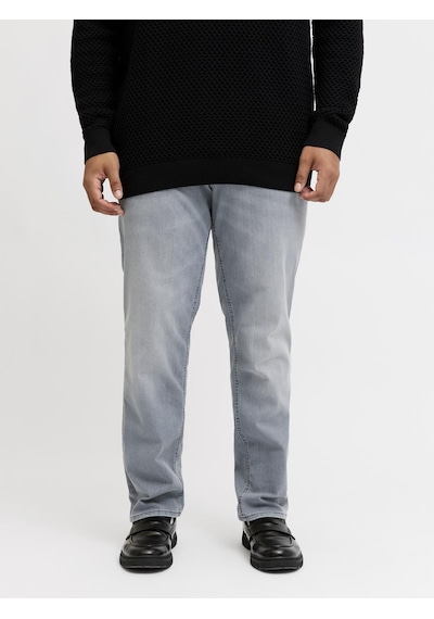 Jack & Jones Büyük Beden Slim Straight Tim Jean - 12293558 Gri