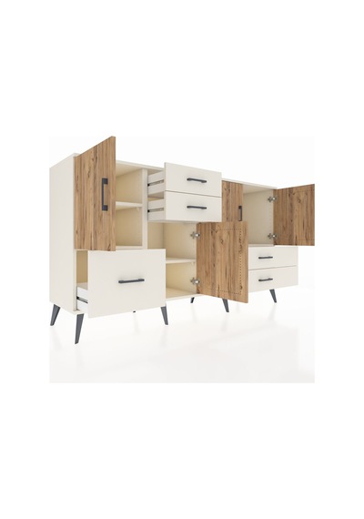 Kronos Konsol 4 Raflı 5 Çekmeceli 4 Kapaklı 176x59x99 Aytaşı-çam/ Aytaşı-çam/aytaşı Kronos Konsol 4 Raflı 5 Çekmeceli 4 Kapaklı 176x59x99 Aytaşı-çam/ Aytaşı-çam/aytaşı