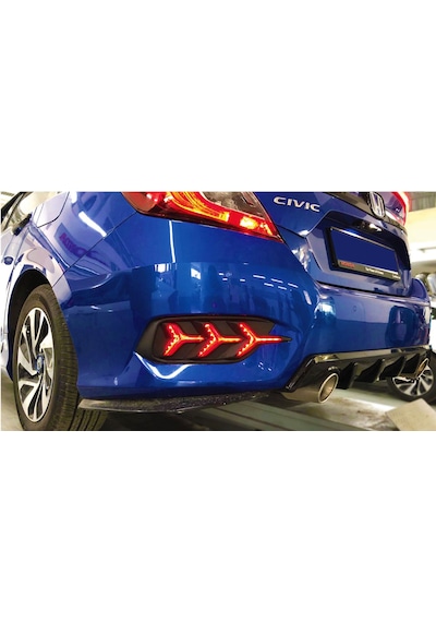 Honda Civic Fc5 Arka Sis Lambası Ledli Uçak Ağaç Dizayn Kayarlı