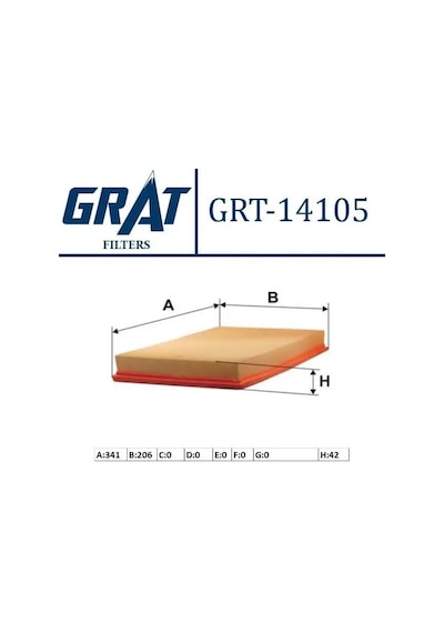 Grat 14105 Hava Filtresi 835615