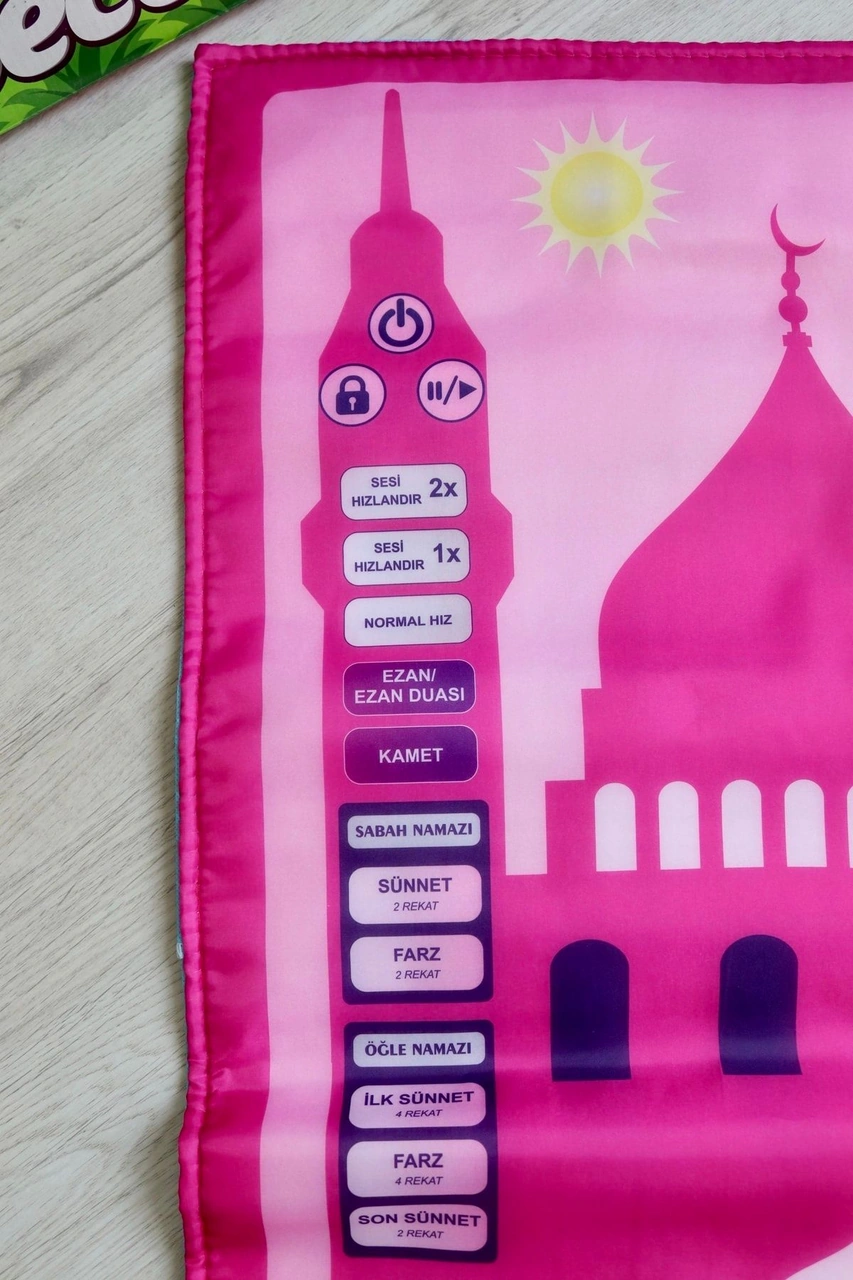 Oğlumun Sesli Benim Seccadesi S1015 Mavi Pembe