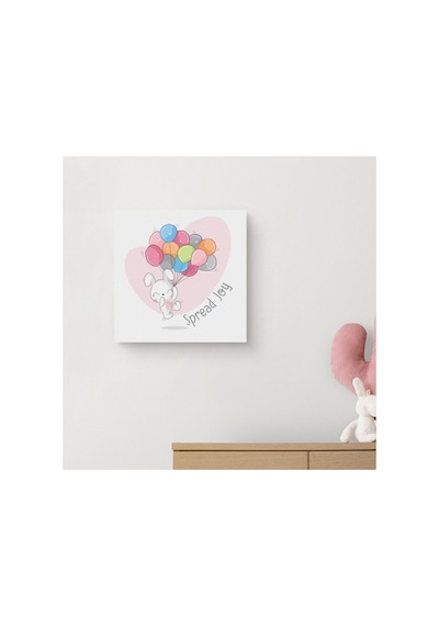 Spread Joy Çizgi Karakter Tasarımlı Bebek Odasına Özel Kanvas 25x25 Cm