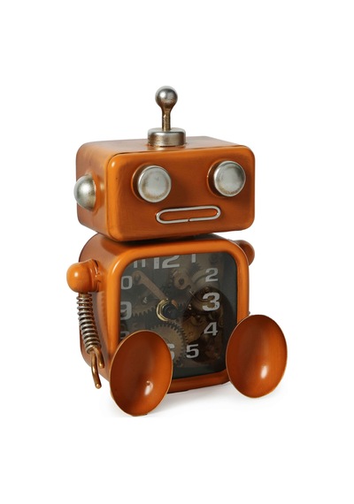 Vitale Robot Masa Saati 12 8.5 17 Cm Çok Renkli