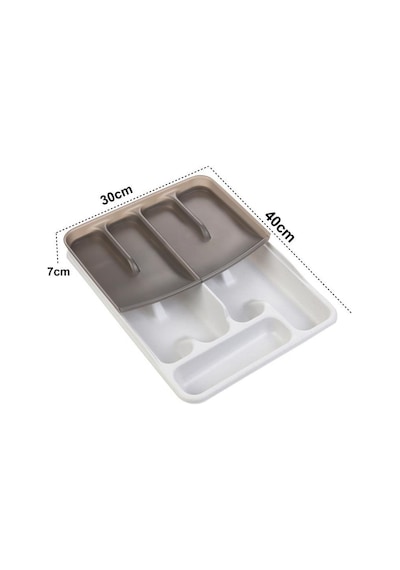 Moonstar Çekmece İçi Kaşıklık Çift Katlı 10gözlü Çatal Bıçak Organızer 40x30cm-kset169 001