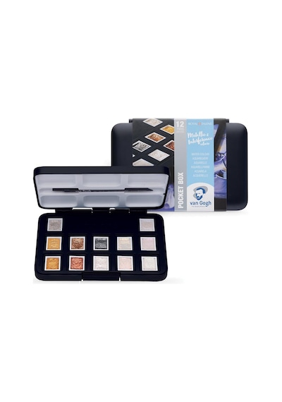 Talens Van Gogh Sulu Boya 12 Renk Metallic & İnterference Colours Karışık Renkli
