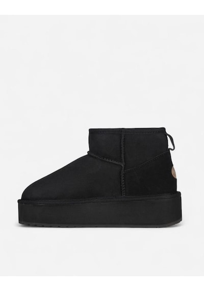 Emu Australia Stınger Mıcro Flatform W13082 Black Kadın Bot Siyah