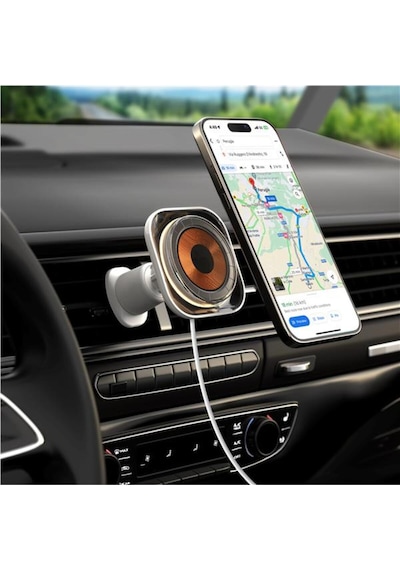 Flow 15w Magsafe Araç Şarjı Beyaz