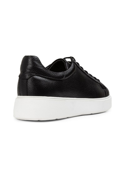 Deery Hakiki Deri Siyah Erkek Sneaker Ayakkabı - 01954Msyhe02 Siyah