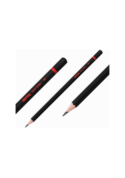 Rotring Kurşun Kalem 2B Siyah Sınav Kalemi 3 Adet