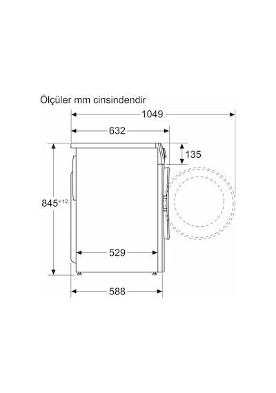 Bosch WGA242Z0TR 1200 Devir 9 KG Çamaşır Makinesi