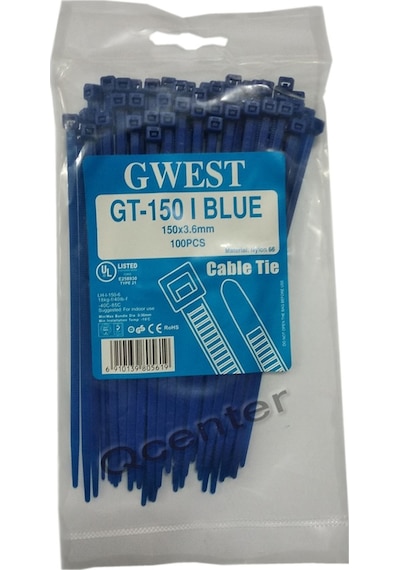 Gwest 3.6X150Mm 15Cm Renkli Plastik Cırt Kelepçe Kablo Bağı Sarı+Kırmızı+Mavi+Yeşil