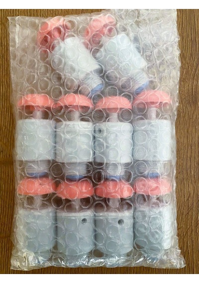 Depolu Sabunluk Sistemi Musluğu 10 Lu Paket - Pembe Butonlu Musluk