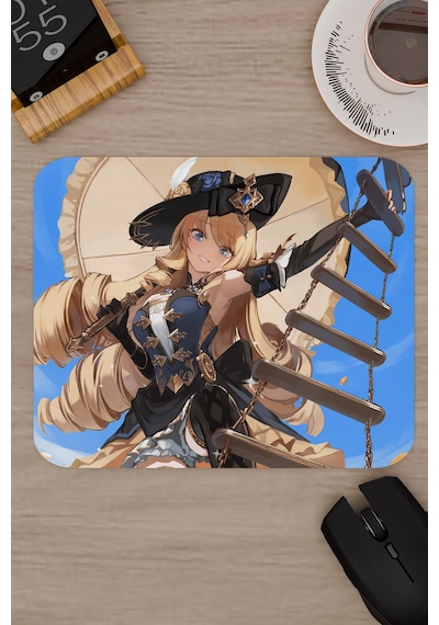 Navia Genshin Impact Anime Gacha V3 - 22x18 Gaming Mouse Pad Fare Altlığı