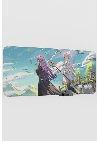 Sousou No Frieren Anime V2 - 90x40 Xxl Gaming Kauçuk Kaymaz Taban Mouse Pad Fare Altlığı