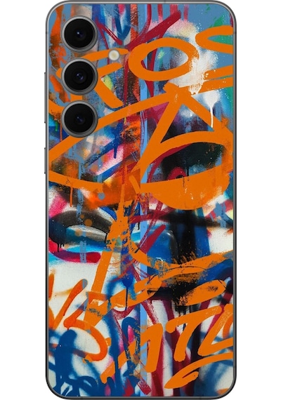 Samsung Galaxy S24 Fe Uyumlu Şeffaf Kılıf Graffiti 2 Tasarımlı