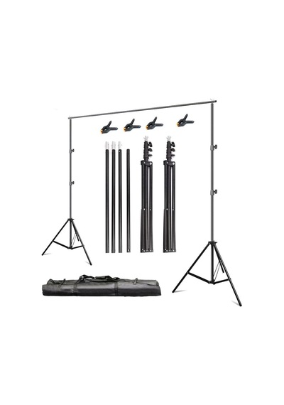 Odox 2x2 M Fon Perde Standı, Backdrop Stand, Background Stand Siyah