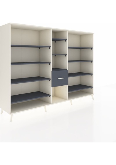 Hyperion Dolap 11 Raflı 3 Çekmeceli 220x44x163 Aytaşı-antrasit Aytaşı-antrasit Hyperion Dolap 11 Raflı 3 Çekmeceli 220x44x163 Aytaşı-antrasit Aytaşı-antrasit